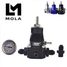 UNIVERSAL FUEL PRESSURE REGULATOR + GAUGE + AN6 FITTING 30-70 PSI 7845 2024 - buy cheap