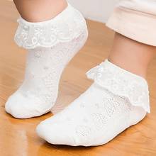 Children's lace socks spring and summer children's girl's pearl Lace Princess socks, baby's mesh thin socks and socks 0 -6 Year 2024 - buy cheap