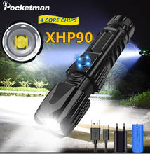 Xhp90 светодиодный тактический вспышки светильник светодиодный фонарь светильник перезаряжаемый Подседельный штырь велосипедный задний фонарь водонепроницаемый светильник питание от 1*26650 батарея для кемпинга 2024 - купить недорого