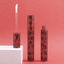 Tubo de bálsamo labial vacío, envases de plástico para lápiz labial, botella contenedor de aceite cosmético con tapones, color rojo y redondo, 4ml 2024 - compra barato