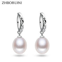 ZHBORUINI 2019 Fashion Pearl Earrings 925 Sterling Silver Natural Freshwater Pearl Water Drop Earring Jewelry For Woman Gift 2024 - buy cheap