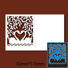 Metal Cutting Dies  swan pattern greeting card New Scrapbook paper decoration template Embossing DIY Paper Card Craft 92*115mm 2024 - buy cheap