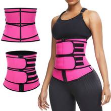 Espartilho modelador de cintura, cinta de suor para treino feminino perda de peso, aparador de compressão, cinto de treino fitness 2024 - compre barato