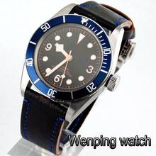 Corgpus relógio mecânico masculino, relógio luxuoso masculino de alta qualidade, vidro de safira, moldura azul luminosa, automática, à prova d'água, 41mm 2024 - compre barato