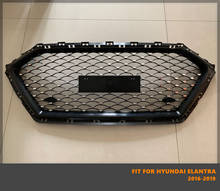 Good Quality ABS Front Middle Grill Racing Grills Diamond Star Style Fit For Hyundai Elantra 2016-2019 2024 - buy cheap