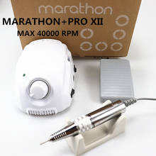 MARATHON-Champion 3 PRO XII Handle 40K/35k Electric Nail Drill STRONG 210 Micro Motor Grinding Machine For Nail Art Tools 2024 - buy cheap