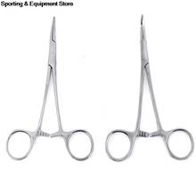 12.5cm Forceps Epilation Tools Fish Locking Pliers Tackle Curved Tip Straight Tip Clamps Fishing Tools Scissor Line Cutter 2024 - buy cheap