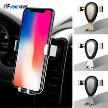 Suporte de telefone para carro a gravidade,, braço de metal, montagem de ventilação, para iphone 6/6s/7/8 plus 5/tablete/se 6 ", gps 2024 - compre barato