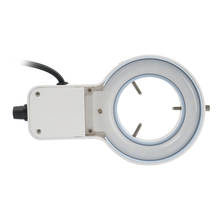 Anel de fluorescência círculo luz iluminador lâmpada ajustável 220v 110v para hdmi usb microscópio estéreo industrial câmera vídeo 2024 - compre barato