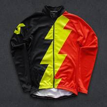 Зимняя трикотажная одежда для велоспорта TWIN SIX, теплая флисовая велосипедная куртка с длинным рукавом, Мужская одежда для горных гонок, утепленная одежда для велоспорта 2024 - купить недорого