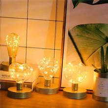 Copper Wire Table Lamp Ball Home Table Art Decor Diamond Heart Shape Lamp Battery Powered 2024 - buy cheap