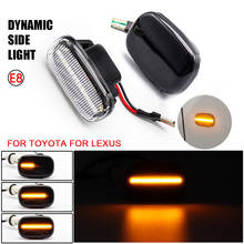 2Pcs Dynamic Blinker LED Turn Signal Lights Side Marker Indicator Lamp Car Bulb For Toyota Corolla Camry Avensis Celica RAV4 2024 - buy cheap