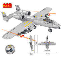 Military Series World War US Special Forces Air Force A10 Thunderbolt II fighter DIY Model Building Blocks Bricks Toys Gifts 2024 - buy cheap