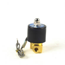 Brass body good quality electric solenoid water valve 12v 2W025-06 1/8 2024 - buy cheap