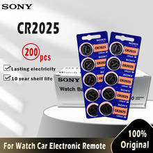 Pilas de botón 200 Uds para SONY Original cr2025 cr 2025 DL2025 LM2025 3V batería de botón de litio para Balanza de peso de reloj 2024 - compra barato