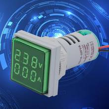 1 PC voltage detector LED Digital Display AC Voltage Current Meter Indicator 22mm 60-500V 0-100A digital ammeter voltmeter 2024 - buy cheap