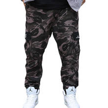 Spring Autumn Plus Size Overalls Men's Camouflage  Cargo Pants Loose Multi Pockets Hip Hop Casual Trousers Men's Clothing M-9XL 2024 - buy cheap
