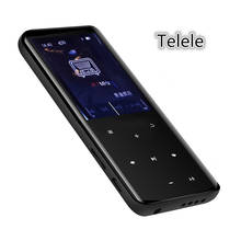 Музыкальный mp3-плеер Telele с ЖК-экраном 2,4 дюйма, из цинкового сплава, без потерь, Hi-Fi, звукозаписывающее устройство с FM, электронной книгой, Bluetooth светодиодный Ной подсветкой 2022 - купить недорого