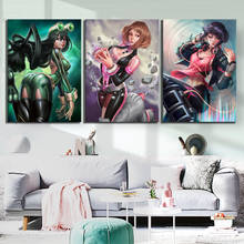 3 Piece HD Anime Girl Pictures My Hero Academia Poster Boku No Hero Academia Pictures Canvas Paintings Wall Art for Home Decor 2024 - buy cheap