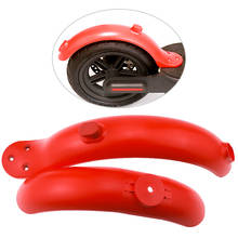 Pára-choque vermelho para scooter, 2 peças, pára-choque dianteiro, guarda lama, conjunto de pneus, respingo para xiaomi m365, peças de scooter elétrica, acessórios pro 2024 - compre barato