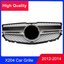 Rejilla de malla para parachoques delantero de coche, accesorio de alta calidad para BENZ GLK X204 ABS 2012-2014, color negro/plateado 2024 - compra barato