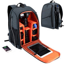 Large Capacity Camera Backpack Waterproof Photography Bag with Charging Headphone Hole Rain Cover Camera Shoulder Bag DSLR Bags 2024 - buy cheap