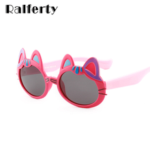 Ralferty Unbreakable Child Sunglasses Polarized UV400 Sun Glasses Kids Lovely Cat Shades Baby Girl Outdoor Goggles K8233 2024 - buy cheap