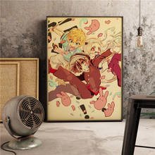 Jibaku shounen hanako-cobertura retrô para parede de anime, decoração para sala de estar e casa, arte decorativa de qualidade, pôster de pintura em tela 2024 - compre barato