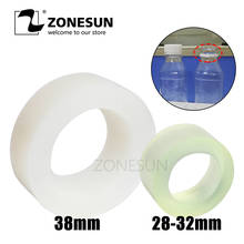 ZONESUN-máquina de tapado para portabrocas, estera de goma para taponador, 28-32mm, 38mm, botella de plástico redonda con anillo de seguridad, Portabrocas de tapado de silicona 2024 - compra barato