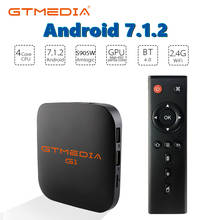 Горячая Распродажа GTMEDIA G1 Android 7.1.2 ТВ коробка, Amlogic S905W 1 Гб RAM + 8gbrom, Youtube,4K,H.265, Поддержка Европа Испания m3u, обеспечивающим сохранение пространственного положения GTMEDIA G2 G3 2024 - купить недорого