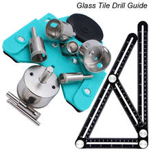 4-83mm Drill Chuck Vacuum Base Sucker with 3-50mm Diamond Drilling Guide Tile Glass Drill Bit Fit Tile Glass Hole Saw Locator 2024 - buy cheap