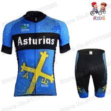 Conjunto de Jersey de Ciclismo para niños y niñas, Ropa de Ciclismo Retro, camisetas de bicicleta de carretera, traje de MTB, Maillot 2024 - compra barato