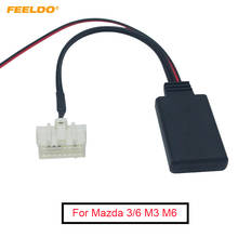 Автомобильный Aux-адаптер FEELDO, 1 шт., беспроводной bluetooth-модуль, аудиоприемник, Aux кабель для Mazda 3/6 M3 M6 Pentium B70 2024 - купить недорого