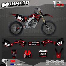 MCHMFG Customized Team Graphics Backgrounds Decals 3M Custom Stickers For HONDA  04-09 CRF250R 2024 - buy cheap