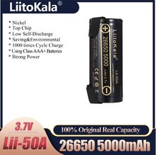 LiitoKala Lii-50A 26650 lithium battery 5000 mAh, 3.7 V 5000 mAh, rechargeable battery 26650, suitable 26650-50A + DIY Nickel sh 2024 - buy cheap