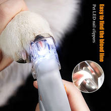 Cortaúñas profesional para mascotas, tijeras con iluminación LED, de seguridad, de acero inoxidable, cómodas para mascotas, gatos y perros 2024 - compra barato
