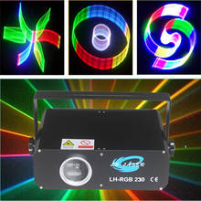 DMX512 + ILDA полноцветный светодиодный диско этапа dj лазерное шоу системы для использования вне помещений и на Рождество; Тапочки в форме лазерный проектор светильник 2024 - купить недорого