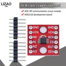 ADS1118 16 бит I2C IIC AD преобразователь ADC SPI модуль связи макетная плата для arduino 2024 - купить недорого