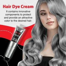 Unisex Gray Hair Dye Cream 100ML Permanent Color Hairstyle Silver Coverage 2024 - buy cheap