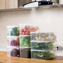 1Pc Large Kitchen Food Storage Containers Clear Sealed Box Food Container Refrigerator Organizer Plastic Boxes with Handle 2024 - buy cheap