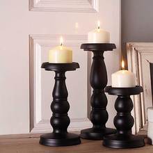 Candelabro de hierro de estilo marroquí para decoración del hogar, soporte de vela negro, muebles de decoración, estilo nórdico vintage 2024 - compra barato