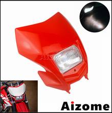 Cobertura para farol de motocross, motocicleta enduro, honda crf230f crf150f crf250r crf450r crf450l 2006-2012 2024 - compre barato