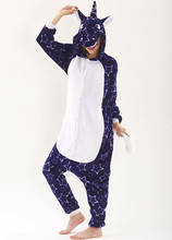 Pijama de manga larga con capucha de unicornio para mujer, Onesie de franela, disfraz de Anime para adultos, mono de Animal entero 2024 - compra barato