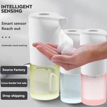 Dispensador automático de jabón de espuma, 350ml, Sensor inteligente de jabón líquido, desinfectante de manos sin contacto, carga USB 2024 - compra barato