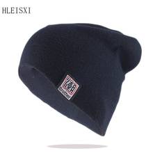 Hot Sale New Fashion Women Winter Warm Beanies Skullies Brand Casual Adult Cotton Knitted Hats Outdoor Sports Gorras Solid Bone 2024 - buy cheap