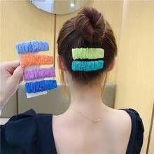 Cotton Linen Solid color Hair Clips For Cute Girls Barrettes Safty Hairpins Headwear Kids Hair Accessories 2024 - buy cheap