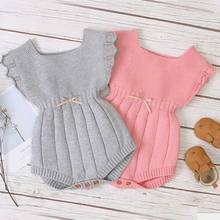 Knitted Baby Clothes Winter Summer Baby Jumpsuit Ruffle Sleeve Cotton Newborn Baby Rompers Infant Baby Boy Girl Romper Jumpsuit 2024 - buy cheap
