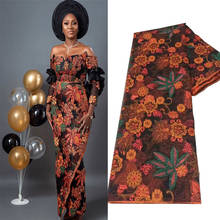 2021 mais recente design brocado jacquard tecido do laço francês tecido de renda alta qualidade africano nigeriano tecido do laço para a festa my4437 2024 - compre barato