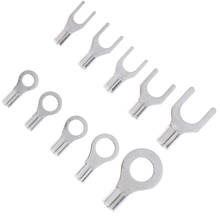 320Pcs/Box 10 In 1 Terminals Non-Insulated Ring Fork U-type Brass Terminals kit 2024 - buy cheap
