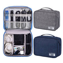 Portable Digital Storage Bags Organizer USB Gadgets Cables Wires Charger Power Battery Zipper Cosmetic Bag 2024 - buy cheap